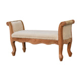 in3437 boucle cream french style bench