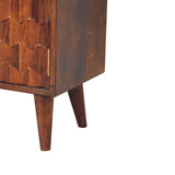 in3439 chestnut pineapple carved cabinet