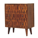 in3440 chestnut pineapple carved chest