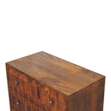 in3440 chestnut pineapple carved chest