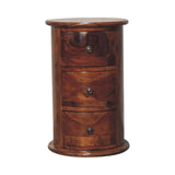 3 Drawer Chestnut Sheesham Drum