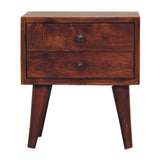 in3450 mini chestnut modern solid wood bedside