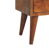 in3450 mini chestnut modern solid wood bedside