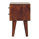 in3450 mini chestnut modern solid wood bedside