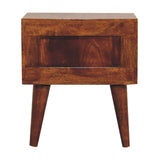 in3450 mini chestnut modern solid wood bedside