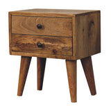 in3451 mini oak ish modern solid wood bedside