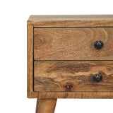 in3451 mini oak ish modern solid wood bedside