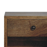 in3455 wall mounted mini classic oak ish bedside