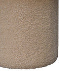 in3479 cream boucle mushroom footstool