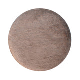 in3528 mocha faux fur round footstool