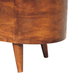 in3540 chestnut rounded lid up blanket box