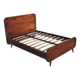 in3591 curved chestnut double bed