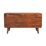 in3593 curved chestnut blanket box