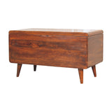 in3593 curved chestnut blanket box