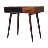 in3606 curved chestnut writing desk