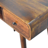 in3606 curved chestnut writing desk