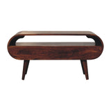 in3608 chestnut circular tv stand