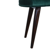 Emerald Velvet Deep Button Bench-7