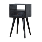 Mini Ash Black Bedside-1