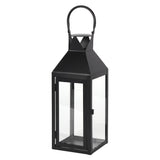 Large Satin Black Candle Lantern