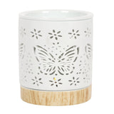 White Butterfly Design Oil & Wax Melt Burner-3