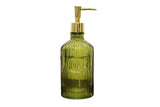 Green Glass Soap Dispenser