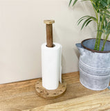 Mango Wood Heart Kitchen Roll Holder