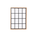 Natural Wood Effect Window Mirror 80cm