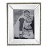 5 x 7 Mirrored Freestanding Photo Frame With Crystal Detail