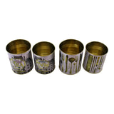 Set of 4 Vintage Style Storage Tins