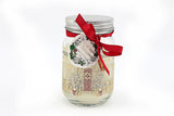 Christmas Traditional Home Candle Jar Gold & Cream