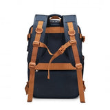 WATER-RESISTANT FUNCTIONAL BACKPACK WITH SHOE COMPARTMENT AND USB CHARGING PORT - NAVY