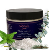 Peppermint, Eucalyptus & Pine Dead Sea Salt Natural Body Scrub with Organic Essential Oils