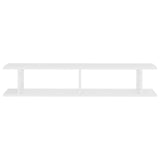 vidaXL Wall Shelf 2 pcs White 105x18x20 cm Engineered Wood