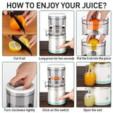 Electric Citrus Juicer Juice Squeezer Portable Press Machine Fruit Extractor UK