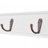 vidaXL Coat Rack MDF White Baroque Style