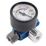 1/4” Spray Paint Gun Air Pressure Regulator Pressure Gauge Pneumatic Tool Accessory