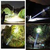 High Power 12000000 Lumen Ultra Bright Torch On - Aluminum Flashlight LED Rechargeable UK