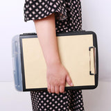 With Storage Pen Holder File Folder Slimcase Box Writing Pad Clipboard Box