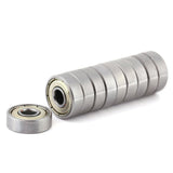 10 Pcs Metal Shielded Durable Multi Use Carbon Steel Miniature 626ZZ Ball Bearings (6x19x6mm)