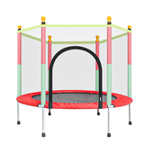 Round Home Indoor Trampoline Child Playing Jumping Bed Kids Adults Fitness Exercise Tools Enclosure Pad