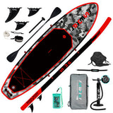 FunWater Inflatable Paddle Board 12~15PSI Maximum Load 150KG Stand Up Portable Surfboard Pulp Board With Chair ,Waterproof Phonecase, Air Pump, Backpack 330*84*15CM SUPFW10B