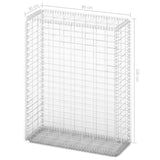 vidaXL Gabion Basket with Lids Galvanized Wire 39.4