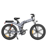 ENGWE X26 19.2Ah+10Ah Dual Batteries 1000W Folding Electric Bike 26*4.0 Inch Fat Tire 120-150km Mileage Range E Bike for Mountain Snowfield Road Triple Suspension System Dual Oil Disc Brake for All-Terrain Roads Mountain E-Bike