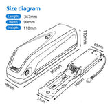 NLK 48V 13AH 624W Electric Bike Battery Lithium Li-ion 18650 Battery with 30A BMS Protection Board 3A Charger for 1000W 750W 500W 350W Motor Kit