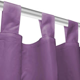 vidaXL Micro-Satin Curtains 2 pcs with Loops 140x175 cm Lilac