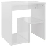 vidaXL Bed Cabinets 2 pcs High Gloss White 40x30x40 cm Engineered Wood