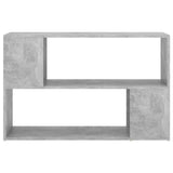 vidaXL Book Cabinet Concrete Grey 100x24x63 cm Engineered Wood