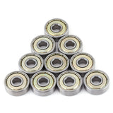 10 Pcs Metal Shielded Durable Multi Use Carbon Steel Miniature 626ZZ Ball Bearings (6x19x6mm)