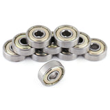 10 Pcs Metal Shielded Durable Multi Use Carbon Steel Miniature 626ZZ Ball Bearings (6x19x6mm)